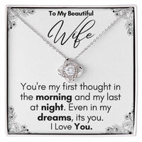 Load image into Gallery viewer, To My Beautiful Wife- In My Dreams- Love Necklace
