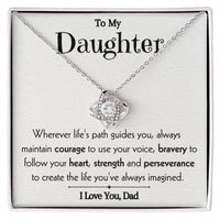 Load image into Gallery viewer, To My Daughter- Follow Your Heart-Necklace
