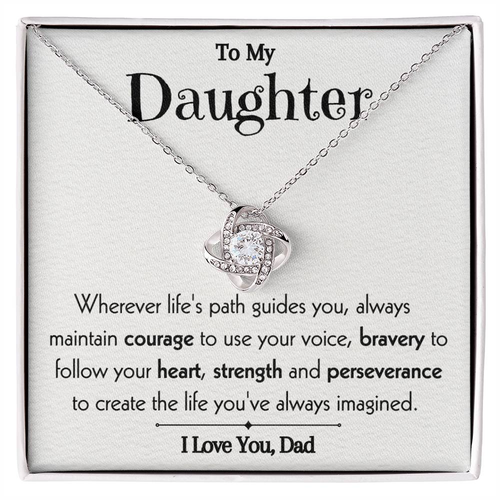 To My Daughter- Follow Your Heart-Necklace