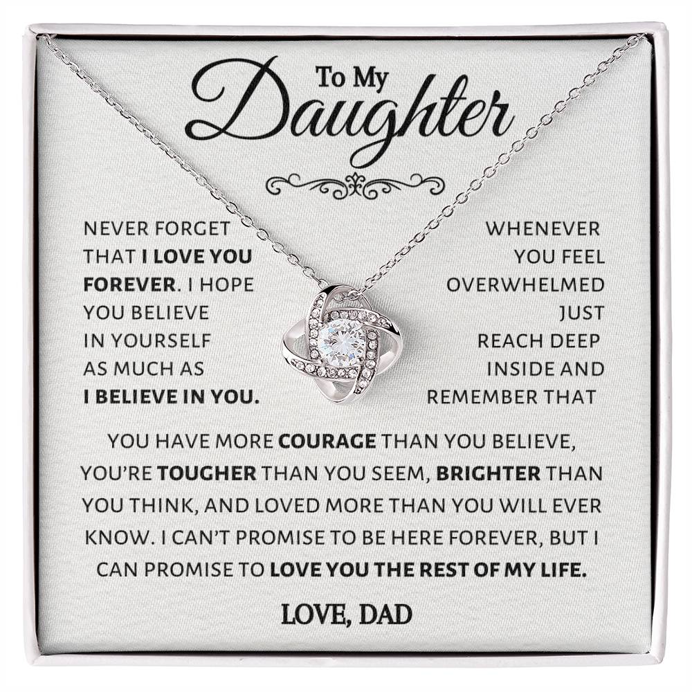 To My Daughter- I Believe In You- Necklace