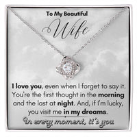 Load image into Gallery viewer, To My Beautiful Wife- In My Dreams- Necklace
