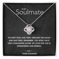 Load image into Gallery viewer, To My Soulmate- Eternal Love- Love Knot Necklace
