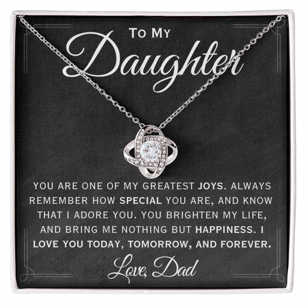 To My Daughter- Love You Forever- Necklace