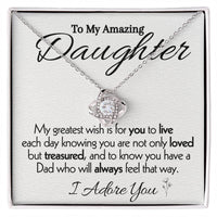 Load image into Gallery viewer, To My Amazing Daughter- I Adore You- Necklace
