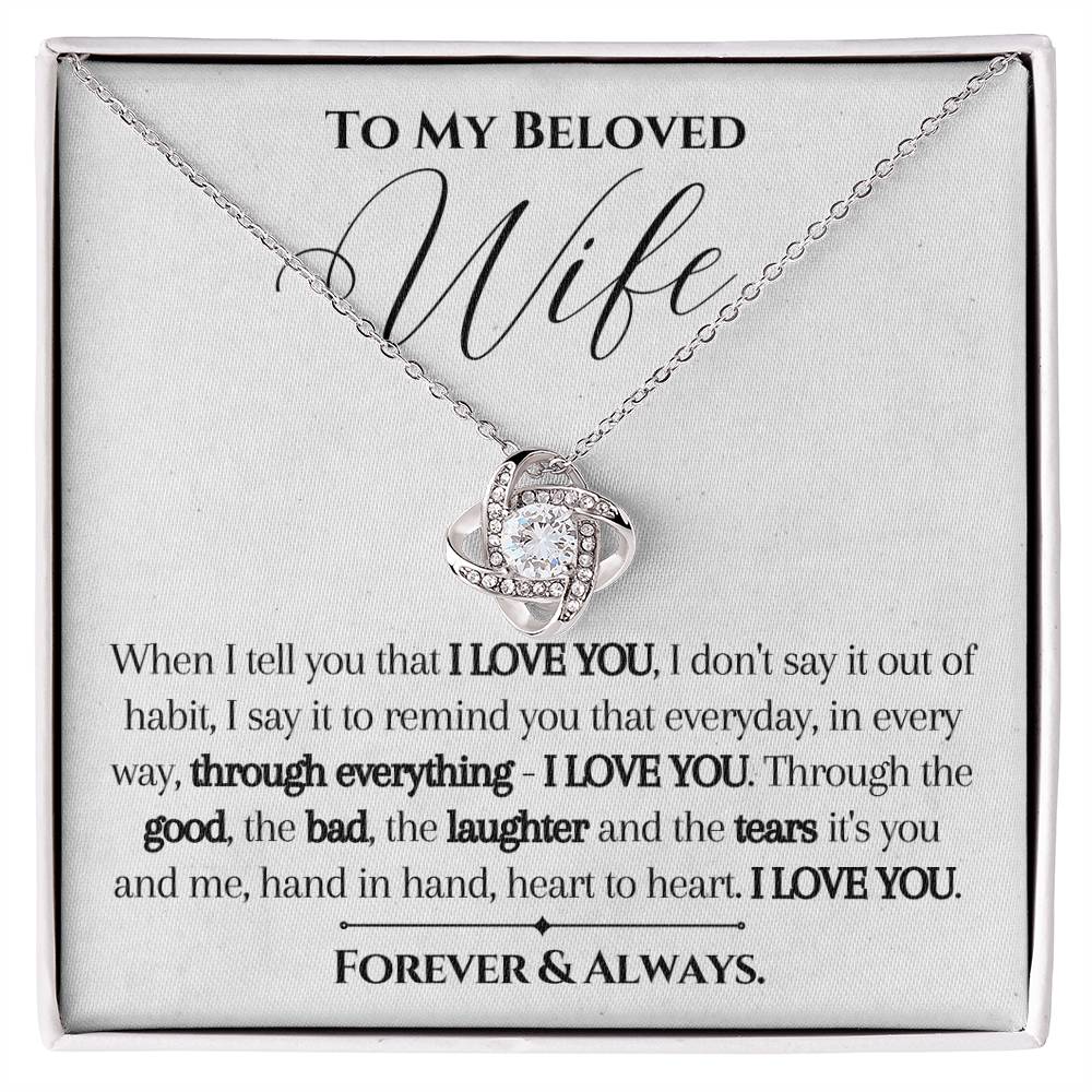 To My Beloved- I Love You-Necklace