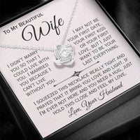 Load image into Gallery viewer, To My Beautiful Wife- I Can&#39;t Live Without You- Love Necklace
