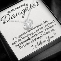 Load image into Gallery viewer, To My Amazing Daughter- I Adore You- Necklace
