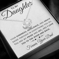 Load image into Gallery viewer, To My Daughter- Love You To The Moon And Back-  Necklace
