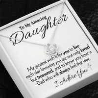 Load image into Gallery viewer, To My Amazing Daughter- I Adore You- Necklace
