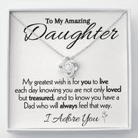 Load image into Gallery viewer, To My Amazing Daughter- I Adore You- Necklace
