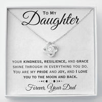 Load image into Gallery viewer, To My Daughter- Love You To The Moon And Back-  Necklace
