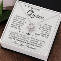 Load image into Gallery viewer, To My Queen- I Can&#39;t Live Without You- Love Necklace
