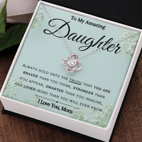 Load image into Gallery viewer, To My Amazing Daughter- You Are Loved- Love Necklace
