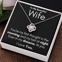 Load image into Gallery viewer, To My Beautiful Wife-In My Dreams-Necklace (Black)
