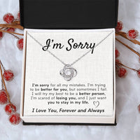 Load image into Gallery viewer, I&#39;m Sorry- I Love You, Forever and Always- Necklace
