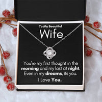 Load image into Gallery viewer, To My Beautiful Wife-In My Dreams-Necklace (Black)
