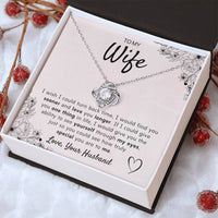 Load image into Gallery viewer, To My Wife- Turn Back Time- Love Necklace
