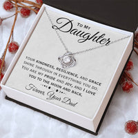 Load image into Gallery viewer, To My Daughter- Love You To The Moon And Back-  Necklace
