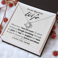 Load image into Gallery viewer, To my Beloved Wife- I Love You More- Necklace

