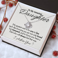 Load image into Gallery viewer, To My Amazing Daughter- I Adore You- Necklace
