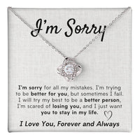 Load image into Gallery viewer, I&#39;m Sorry- I Love You, Forever and Always- Necklace
