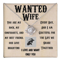 Load image into Gallery viewer, Wanted Wife- Only You- Love Knot Necklace
