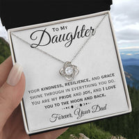Load image into Gallery viewer, To My Daughter- Love You To The Moon And Back-  Necklace
