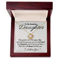 Load image into Gallery viewer, To My Amazing Daughter- I Adore You- Necklace

