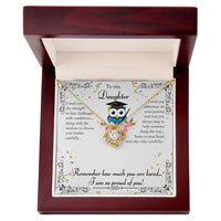 Load image into Gallery viewer, Love Knot Necklace For Daughter (Yellow &amp; White Gold Variants)
