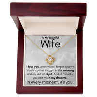 Load image into Gallery viewer, To My Beautiful Wife- In My Dreams- Necklace

