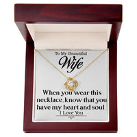 Load image into Gallery viewer, To My Beautiful Wife-Heart and Soul- Necklace
