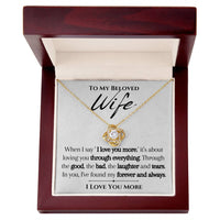 Load image into Gallery viewer, To my Beloved Wife- I Love You More- Necklace
