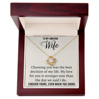 Load image into Gallery viewer, To My Amazing Wife-Forever Yours, Even When You Snore- Necklace
