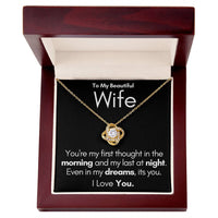 Load image into Gallery viewer, To My Beautiful Wife-In My Dreams-Necklace (Black)
