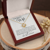 Load image into Gallery viewer, To My Wife- My Rock, My Love, My Everything- Love Knot Necklace

