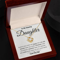 Load image into Gallery viewer, To My American Daughter- Braver Stronger Smarter- Necklace (From Dad)
