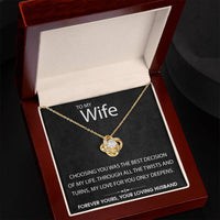 Load image into Gallery viewer, To My Wife-Forever Yours- Love Knot Necklace
