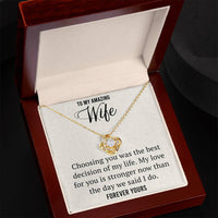 Load image into Gallery viewer, To My Amazing Wife- Forever Yours- Love knot Necklace
