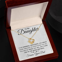 Load image into Gallery viewer, To My Daughter- Love You To The Moon And Back-  Necklace
