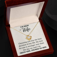 Load image into Gallery viewer, To My Amazing Wife-Forever Yours, Even When You Snore- Necklace
