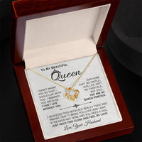 Load image into Gallery viewer, To My Queen- I Can&#39;t Live Without You- Love Necklace
