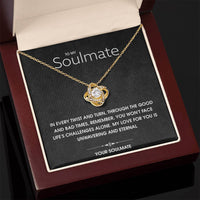 Load image into Gallery viewer, To My Soulmate- Eternal Love- Love Knot Necklace
