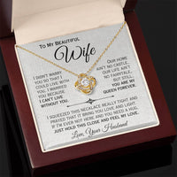 Load image into Gallery viewer, To My Beautiful Wife- My Queen- Love Necklace
