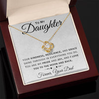Load image into Gallery viewer, To My Daughter- Love You To The Moon And Back-  Necklace
