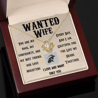 Load image into Gallery viewer, Wanted Wife- Only You- Love Knot Necklace
