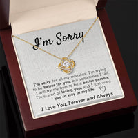 Load image into Gallery viewer, I&#39;m Sorry- I Love You, Forever and Always- Necklace
