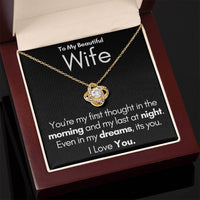 Load image into Gallery viewer, To My Beautiful Wife-In My Dreams-Necklace (Black)
