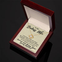 Load image into Gallery viewer, To My Badass Wife- Forever and Always-Love Knot Necklace
