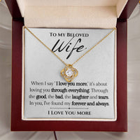 Load image into Gallery viewer, To my Beloved Wife- I Love You More- Necklace
