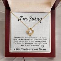 Load image into Gallery viewer, I&#39;m Sorry- I Love You, Forever and Always- Necklace
